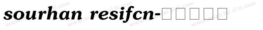 sourhan resifcn字体转换